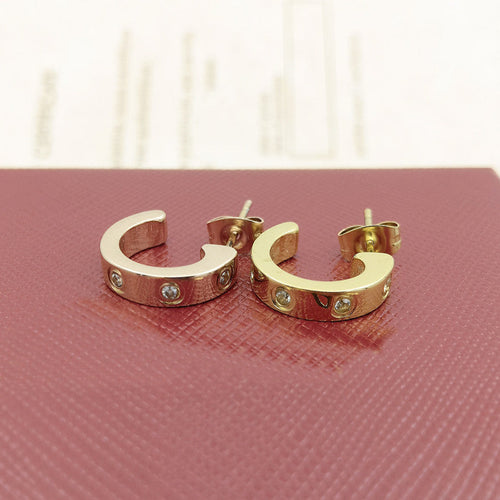 Germanium Stone Hoop Earrings | Elegant Everyday Jewellery For Women