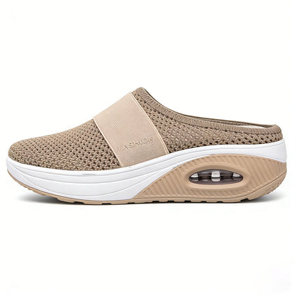 🔥 LAST DAY SALE-80%✨ BQODQO®  Air-Cushion Slip-On Walking Shoes, Orthopedic Slippers, with Arch-Support for Women