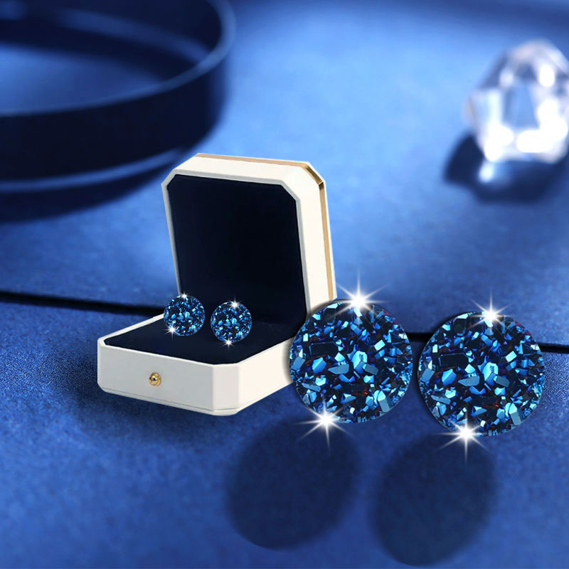 Germanium Stone Stud Earrings | Elegant Everyday Accessory for Women & Men