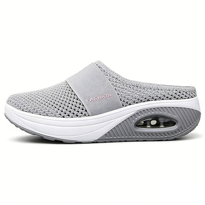 🔥 LAST DAY SALE-80%✨ BQODQO®  Air-Cushion Slip-On Walking Shoes, Orthopedic Slippers, with Arch-Support for Women