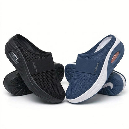 🇬🇧 LAST DAY SALE-80% OFF ✨ BQODQO® Air-Cushion Slip-On Walking Shoes, Orthopedic Slippers, with Arch-Support
