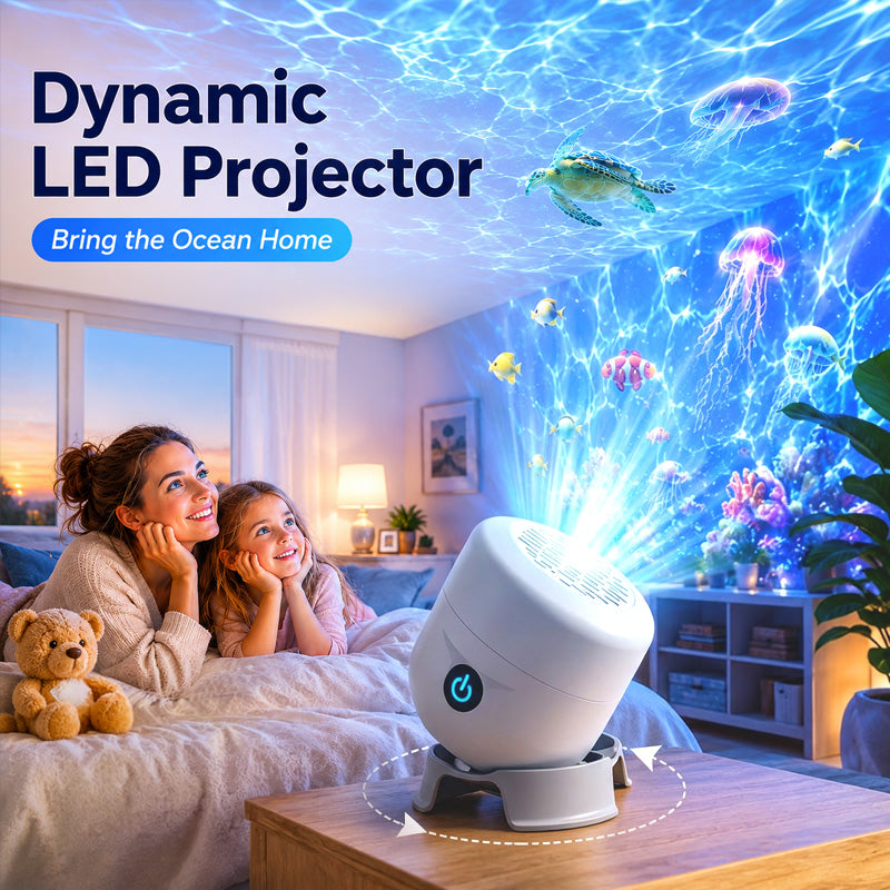 🥳2026 HOT SALE🥳💞50K+ SOLD!🔥 Dynamic Rotating LED Projector Light