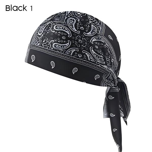 Unisex Paisley Bandana Headscarf Cap, Cooling Breathable Sports Do Rag, Sweat Wicking Skull Cap for Cycling, Running, Camping & Daily Street Fashion
