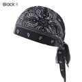 Unisex Paisley Bandana Headscarf Cap, Cooling Breathable Sports Do Rag, Sweat Wicking Skull Cap for Cycling, Running, Camping & Daily Street Fashion