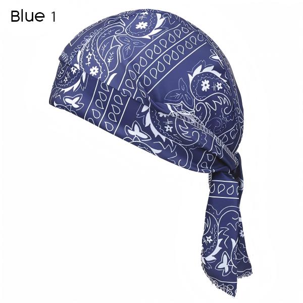 Unisex Paisley Bandana Headscarf Cap, Cooling Breathable Sports Do Rag, Sweat Wicking Skull Cap for Cycling, Running, Camping & Daily Street Fashion