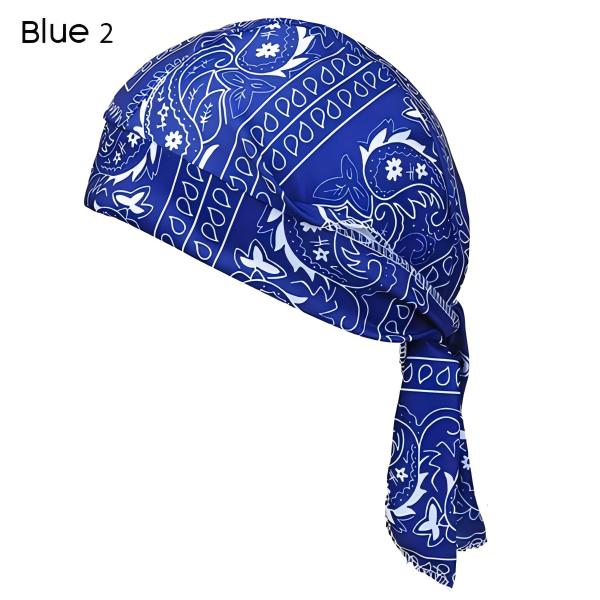 Unisex Paisley Bandana Headscarf Cap, Cooling Breathable Sports Do Rag, Sweat Wicking Skull Cap for Cycling, Running, Camping & Daily Street Fashion