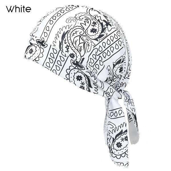 Unisex Paisley Bandana Headscarf Cap, Cooling Breathable Sports Do Rag, Sweat Wicking Skull Cap for Cycling, Running, Camping & Daily Street Fashion