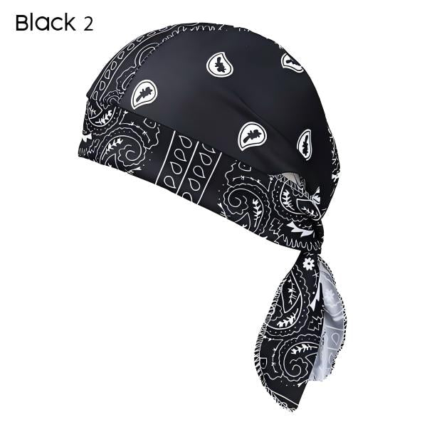 Unisex Paisley Bandana Headscarf Cap, Cooling Breathable Sports Do Rag, Sweat Wicking Skull Cap for Cycling, Running, Camping & Daily Street Fashion