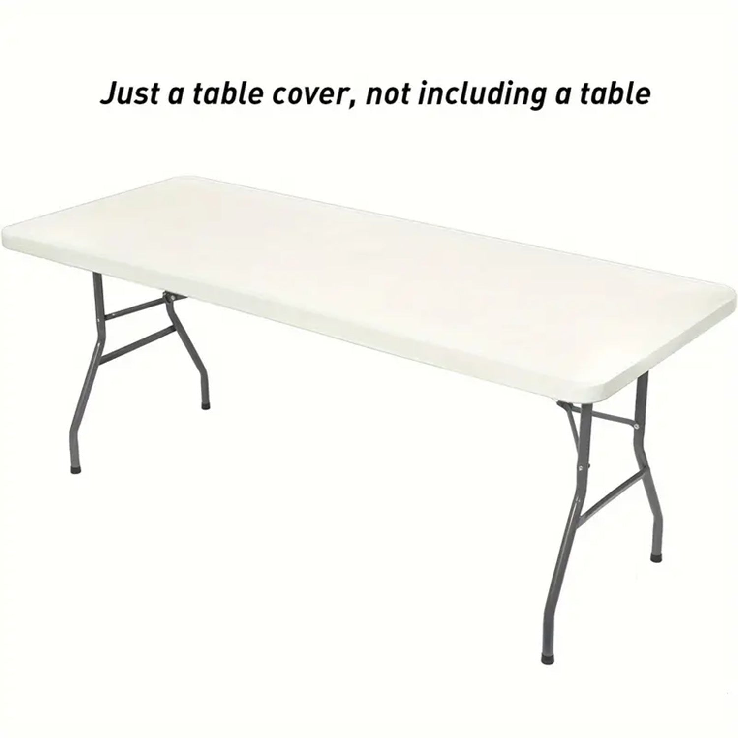 Stretch Fabric Table Top Cap Cover – Elastic Edge, Waterproof & Reusable