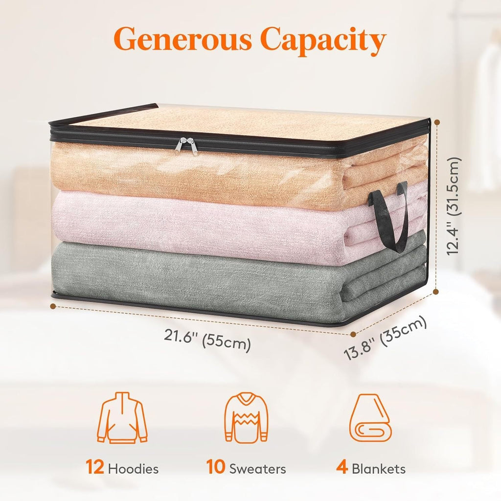 ⏳LAST DAY BUY 2 GET 1 FREE!💕 Transparent Storage Bag – Large, Dust & Moisture-Proof with Handle✨