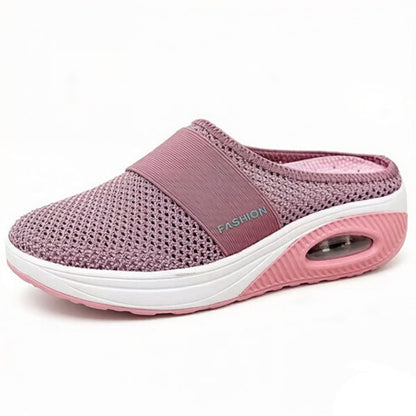 🔥 LAST DAY SALE-80%✨ BQODQO®  Air-Cushion Slip-On Walking Shoes, Orthopedic Slippers, with Arch-Support for Women