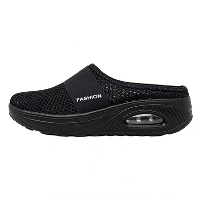 🔥 LAST DAY SALE-80%✨ BQODQO®  Air-Cushion Slip-On Walking Shoes, Orthopedic Slippers, with Arch-Support for Women