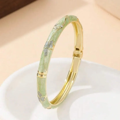 🔥 𝑳𝑨𝑺𝑻 𝑫𝑨𝒀 𝑺𝑨𝑳𝑬-𝟖𝟎% 𝑶𝑭𝑭 - Lymphatic MagneticTherapy Gold Cloisonné Enamel Bracelet