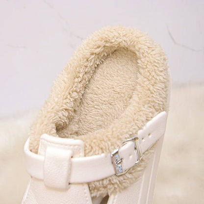 🔥 𝑳𝑨𝑺𝑻 𝑫𝑨𝒀 𝑺𝑨𝑳𝑬-𝟖𝟎% 𝑶𝑭𝑭 ✨Plush Fur-Lined Clogs – Warm, Soft & Cosy with a Classic Buckle Design