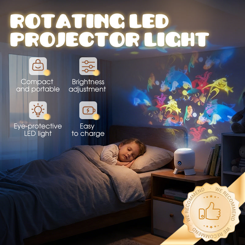 🥳2026 HOT SALE🥳💞50K+ SOLD!🔥 Dynamic Rotating LED Projector Light