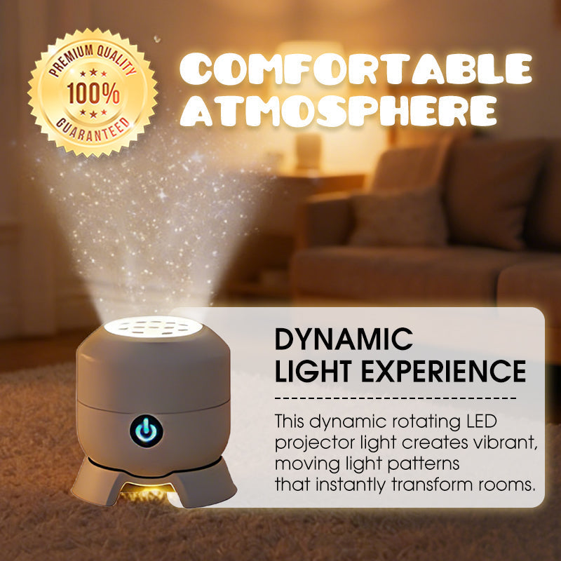 🥳2026 HOT SALE🥳💞50K+ SOLD!🔥 Dynamic Rotating LED Projector Light