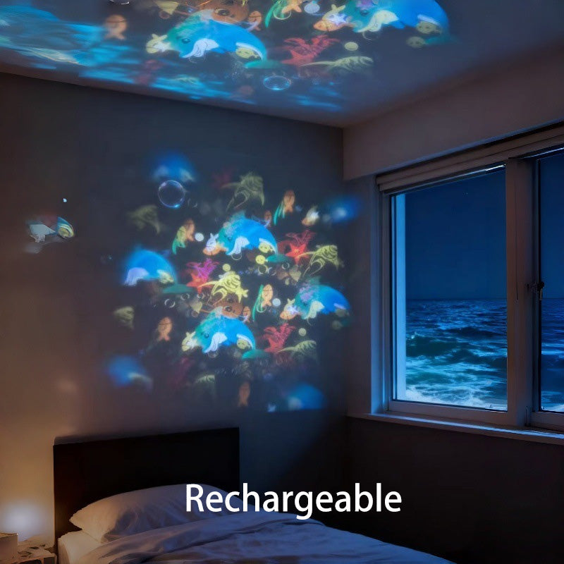 🥳2026 HOT SALE🥳💞50K+ SOLD!🔥 Dynamic Rotating LED Projector Light